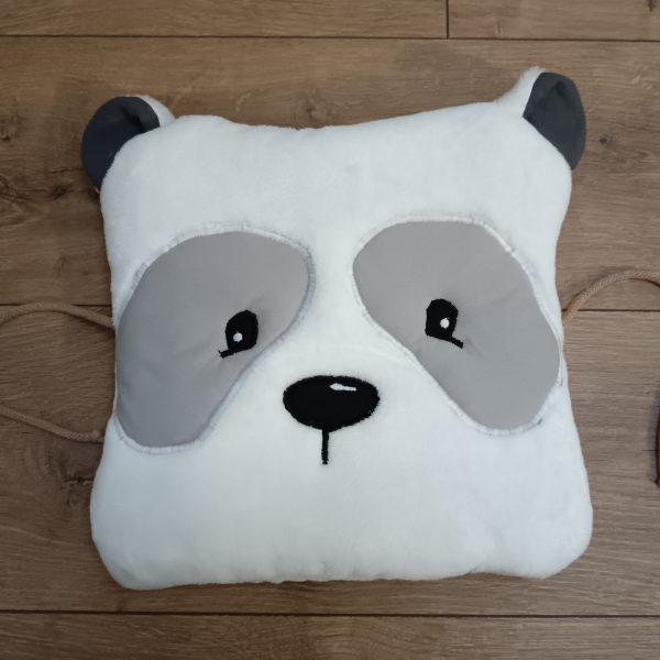 Bundás pajtás állatkás fejvédő párna-PANDA